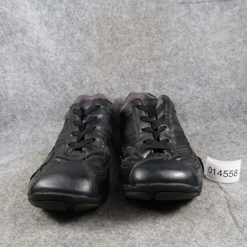 Sonoma Shoes Mens 9.5 Lifestyle Sneakers Casual Square Toe Lace Up Black Classic
